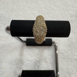 Diamond Ring, Gold Plate over Sterling Silver